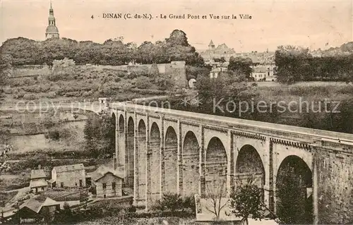 AK / Ansichtskarte Dinan_22_Cotes d_Armor Le Grand Pont et Vue sur la Ville 