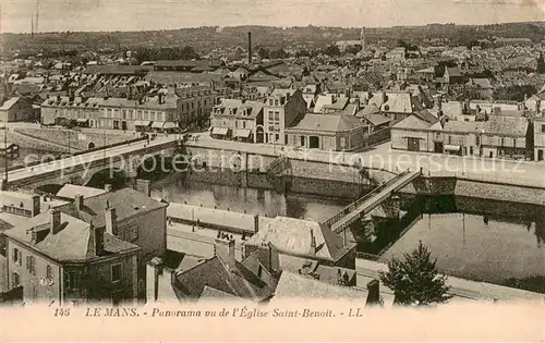 AK / Ansichtskarte Le_Mans_Sarthe Panorama vu de lEglise Saint Benoit Le_Mans_Sarthe