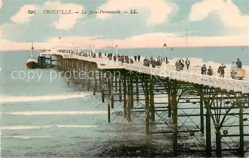 AK / Ansichtskarte Trouville sur Mer Seebruecke Schiffsanlegesteg Trouville sur Mer