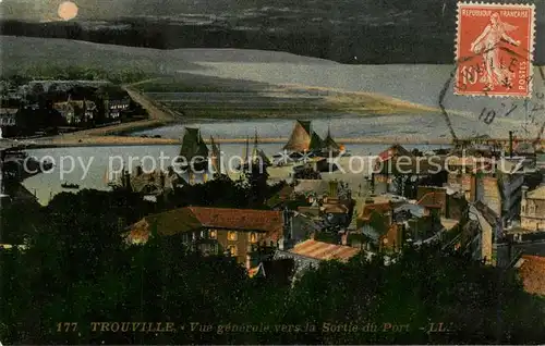 AK / Ansichtskarte Trouville sur Mer Vue generale vers la Sortie du Port Trouville sur Mer