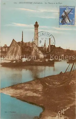 AK / Ansichtskarte Ouistreham_14 Le Phare et le Port 