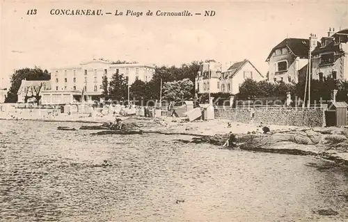AK / Ansichtskarte Concarneau_29_Finistere La Plage de Cornouaille 