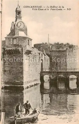 AK / Ansichtskarte Concarneau_29_Finistere Le Beffroi de la Ville Close et le Pont Levis 