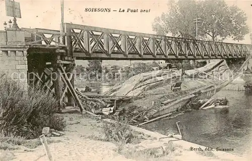 AK / Ansichtskarte Soissons_02_Aisne Le Pont neuf 