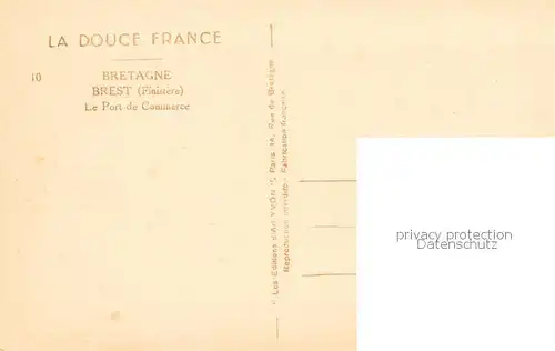 AK / Ansichtskarte Brest_29 Le Port de Commerce 
