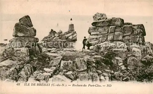 AK / Ansichtskarte Ile de Brehat_22_Cotes d_Armor Rochers du Port Clos 