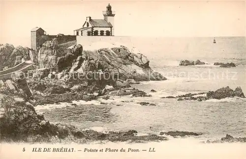 AK / Ansichtskarte Ile de Brehat_22_Cotes d_Armor Pointe et Phare du Paon 