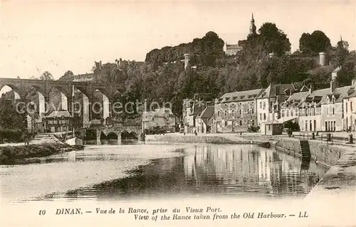 AK / Ansichtskarte Dinan_22_Cotes d_Armor Vue de la Rance prise du Vieux Port 