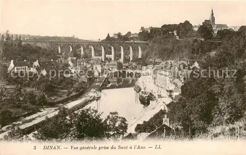 AK / Ansichtskarte Dinan_22_Cotes d_Armor Vue generale prise du Saut a l Ane 
