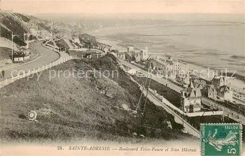 AK / Ansichtskarte Sainte Adresse Boulevard Felix Faure et Nice Havrais Sainte Adresse