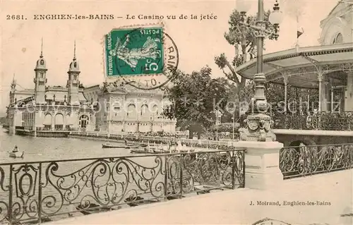 AK / Ansichtskarte Enghien les Bains_95_Val d_Oise Le Casino vu de la jetee 