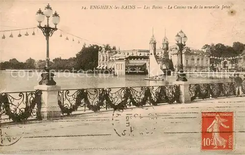 AK / Ansichtskarte Enghien les Bains_95_Val d_Oise Le Casino vu de la nouvelle Jetee 