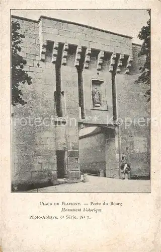 AK / Ansichtskarte Flavigny_Cher Porte du Bourg Monument historique Flavigny_Cher