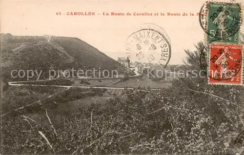 AK / Ansichtskarte Carolles_50_Manche La Route de Carolles et la Route de la Mer 