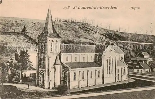 AK / Ansichtskarte Saint Laurent de Brevedent Eglise Saint Laurent de Brevedent