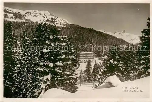 AK / Ansichtskarte Crans sur Sierre Hotel Continental Crans sur Sierre