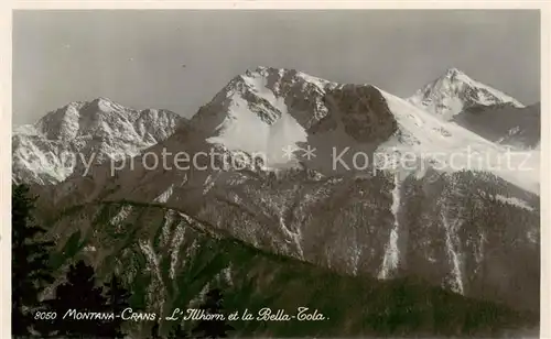 AK / Ansichtskarte Montana_Crans_VS Illhorn et la Bella Tola 