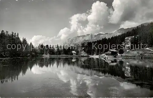AK / Ansichtskarte Montana Vermala Ev Landeskirchliche Heilstaette Bella Lui Panorama Montana Vermala