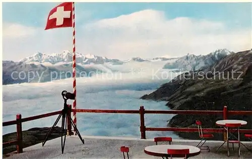 AK / Ansichtskarte Crans sur Sierre Restaurant Bella Lui Crans sur Sierre