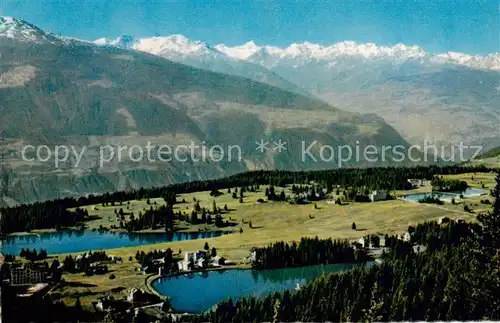 AK / Ansichtskarte Crans sur Sierre Les trois lacs Crans sur Sierre