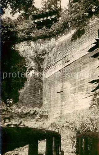 AK / Ansichtskarte 73826848 Japan Blick vom Fusse der Felswand zur Aussichtsplattform Sendo Japan