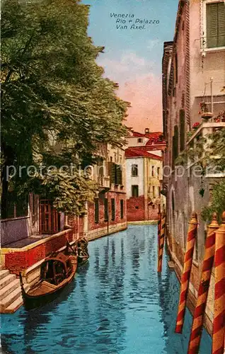 AK / Ansichtskarte 73826854 Venedig_Venezia Rio e Palazzo Van Axel Venedig Venezia