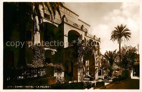 AK / Ansichtskarte 73826855 Capri_Italia Hotel La Palma 