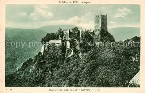 AK / Ansichtskarte Ulrichsbourg_Ulrichsburg_Ribeauville_Alsace_68 Ruines du Chateau d Ulrichsbourg 