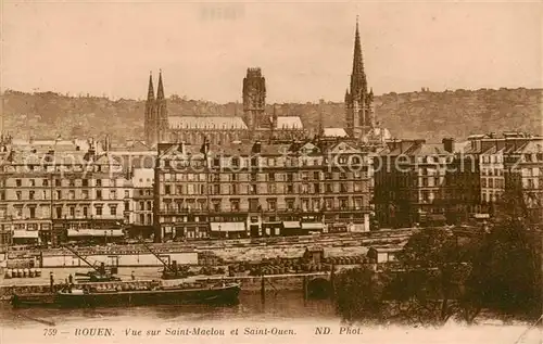 AK / Ansichtskarte Rouen_76 Vue sur Saint Maclou et Saint Ouen 