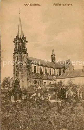 AK / Ansichtskarte Marienthal_67_Alsace Wallfahrtskirche 