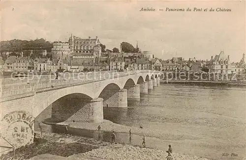 AK / Ansichtskarte Amboise_37 Panorama du Pont et du Chateau 