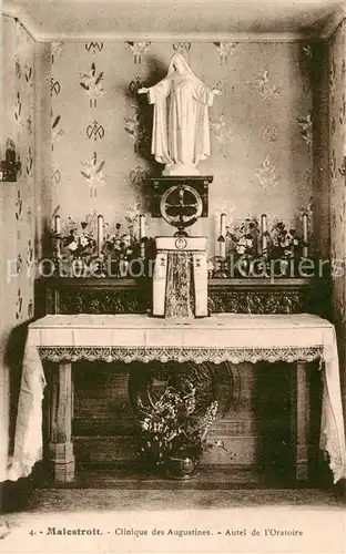AK / Ansichtskarte Malestroit_56_Morbihan Clinique des Augustines Autel de l Oratoire 