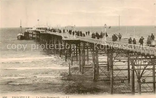 AK / Ansichtskarte Trouville sur Mer Le Jetee Promenade Trouville sur Mer