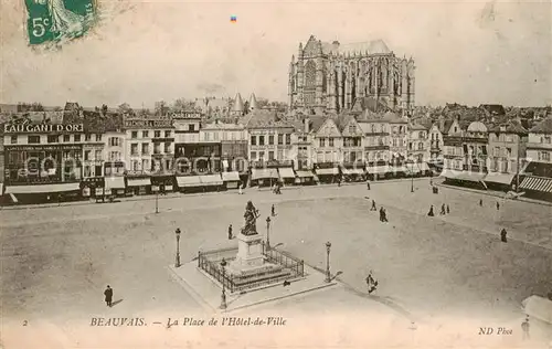 AK / Ansichtskarte Beauvais__60_Oise La Place de lHotel de Ville 