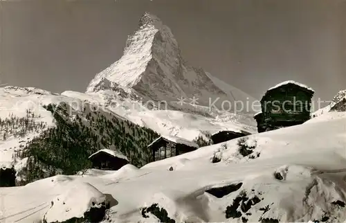 AK / Ansichtskarte Winkelmatten mit Matterhorn Winkelmatten