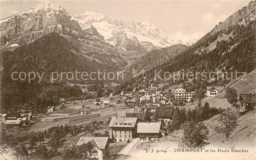 AK / Ansichtskarte Champery_VS et les Dents Blanches 