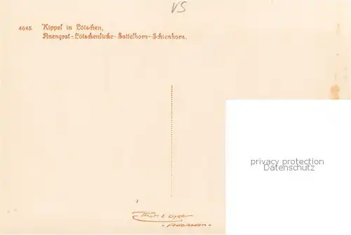 AK / Ansichtskarte Kippel_VS Anengrat Loetschenluecke Sattelhorn Schienhorn 