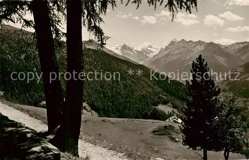 AK / Ansichtskarte Chandolin_Sierre_VS Promenade pres de lHotel Besso Gabelhorn Cervin Dent Blanche 