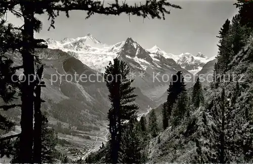 AK / Ansichtskarte Zinal_VS Rothorn Besso Gabelhorn Cervin Zinal_VS