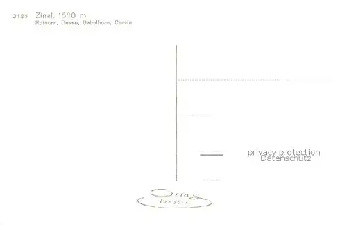 AK / Ansichtskarte Zinal_VS Rothorn Besso Gabelhorn Cervin Zinal_VS