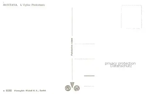 AK / Ansichtskarte Montana_VS Eglise Protestante Montana_VS