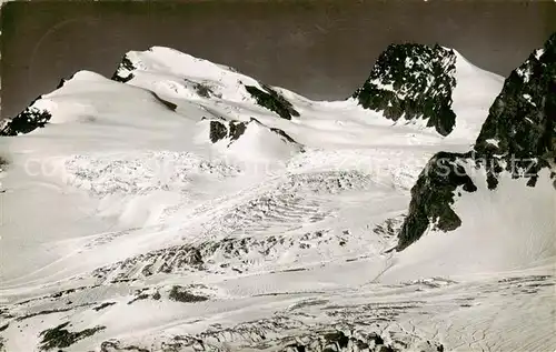 AK / Ansichtskarte Saas Fee_VS Strahlhorn Adlerpass Rimphischhorn 