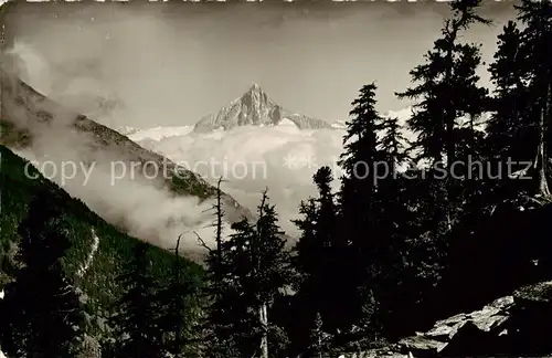 AK / Ansichtskarte Saas Fee_VS mit Bietschhorn 