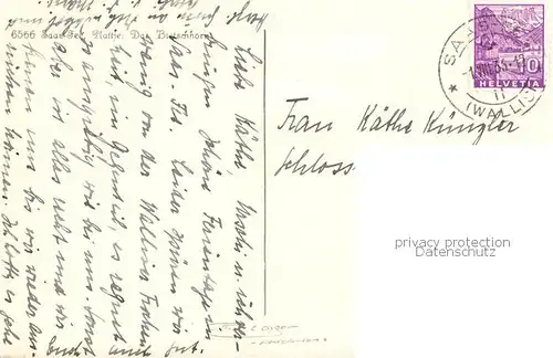 AK / Ansichtskarte Saas Fee_VS mit Bietschhorn 