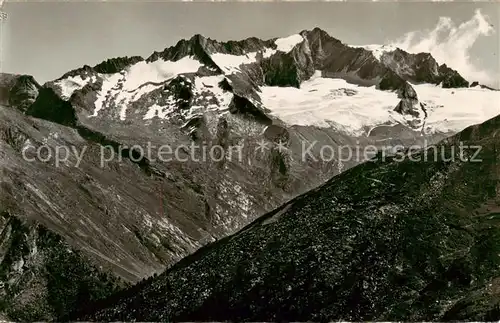 AK / Ansichtskarte Saas Fee_VS Portjengrat vom Plattji gesehen 