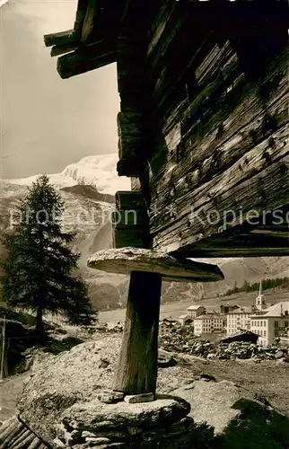 AK / Ansichtskarte Saas Fee_VS Stadel 