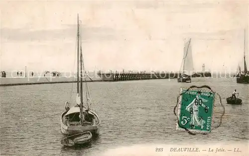 AK / Ansichtskarte Deauville sur Mer La Jetee 