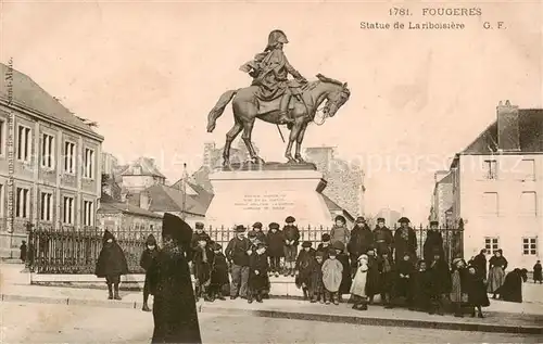 AK / Ansichtskarte Fougeres_35 Statue de Lanboisiere 
