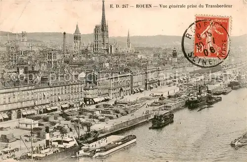 AK / Ansichtskarte Rouen_76 Vue generale prise du Transbordeur 