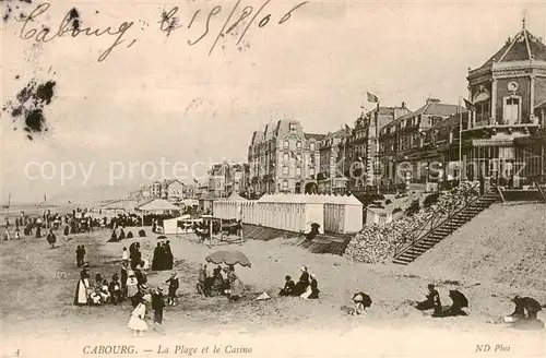 AK / Ansichtskarte Cabourg_14_Calvados La Plage et le Casino 